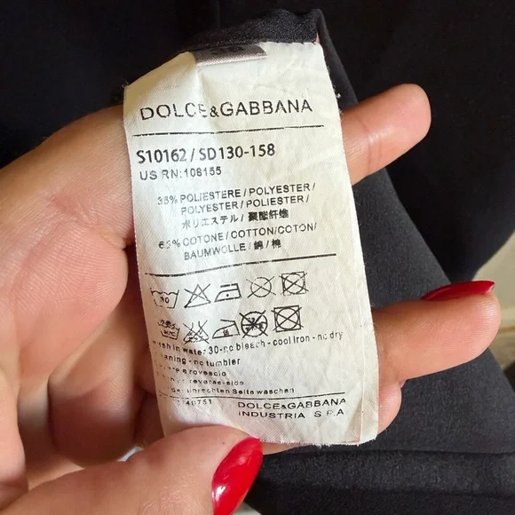 Dolce & Gabbana Cat Sequin Dress Black Mini Crown Stars - Picture 8 of 9